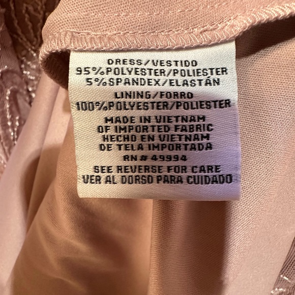 NWOT R&M Richards Mesh Sequined Embellished Dress Size 8 - Picture 6 of 7